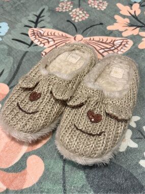 FREE WITH PURCHASE Next Teddy Bear Knit Slippers